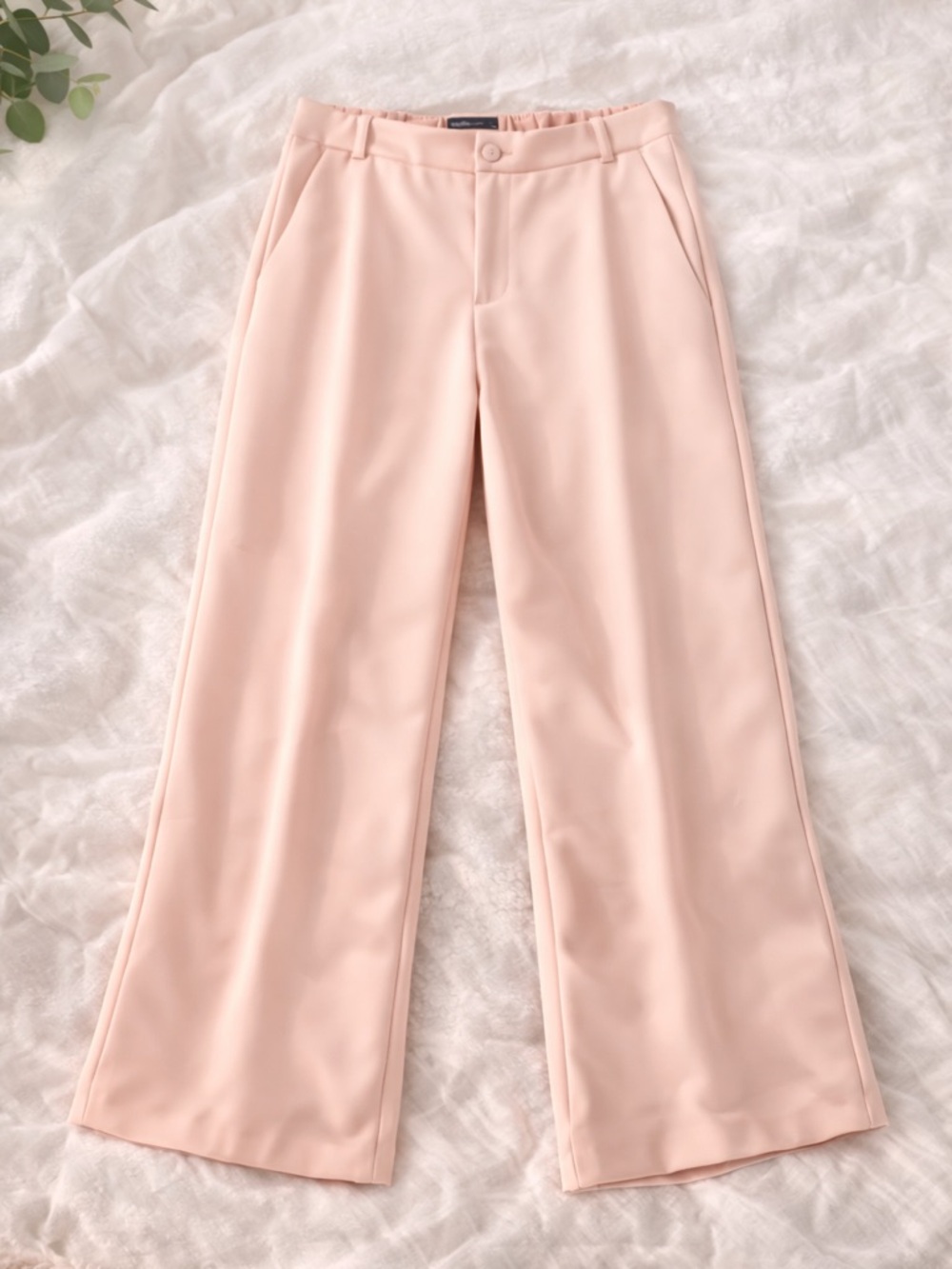 Blush Wide-Leg Trousers